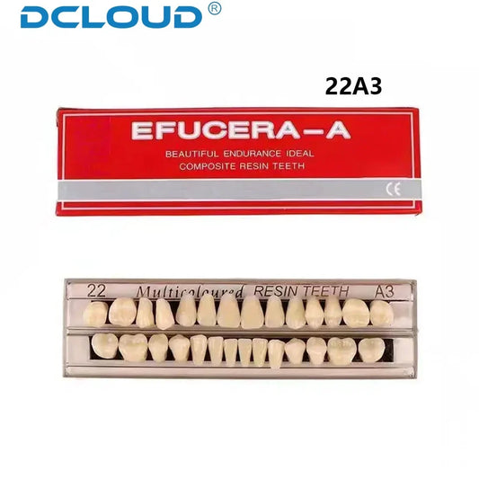 28 Teeth Dental Denture Acrylic Resin Full Teeth Upper Lower Shade 22# 23# A2/A3 False Teeth Research On Dentist Education Model