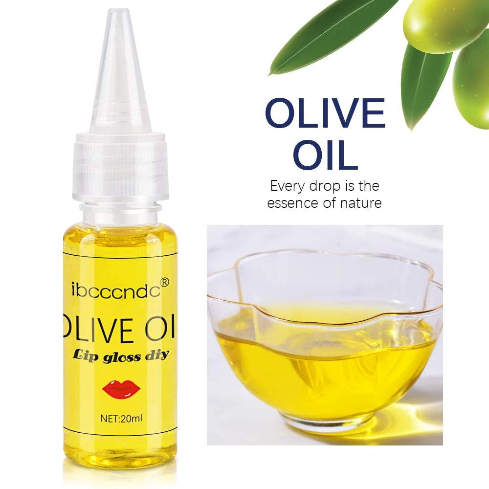 20ml Moisturizing Lip Gloss Olive Oil Lip Base Lip Balm Improve Lip Lines Repair Lip Chapped Essential Oil for Lip Gloss DIY