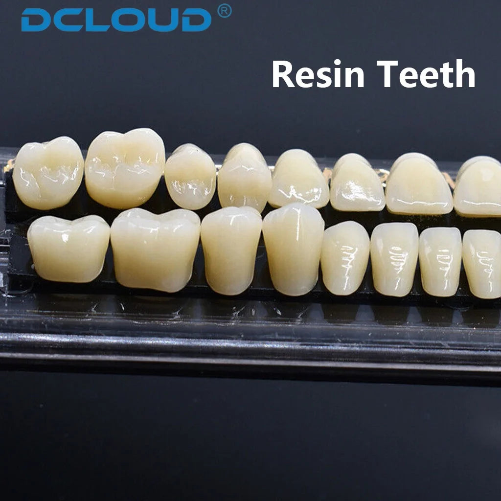 28 Teeth Dental Denture Acrylic Resin Full Teeth Upper Lower Shade 22# 23# A2/A3 False Teeth Research On Dentist Education Model