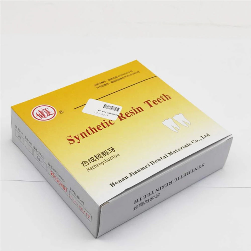 28Pcs/Sets Dental Synthetic Resin Teeth Composite Color High Wear Resistant JIANMEI Resin Teeth Dental Education Model