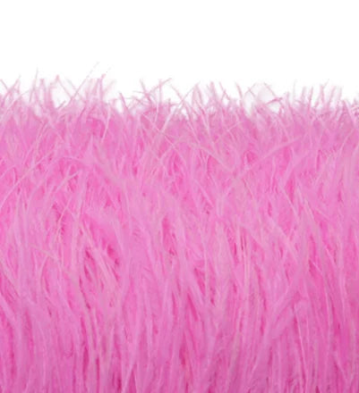 Beatiful 1meter Black Ostrich Feathers Trim Cloth Sideband Ostrich Feather Trims Clothing Wedding Feather Ribbon Sewing Decorati