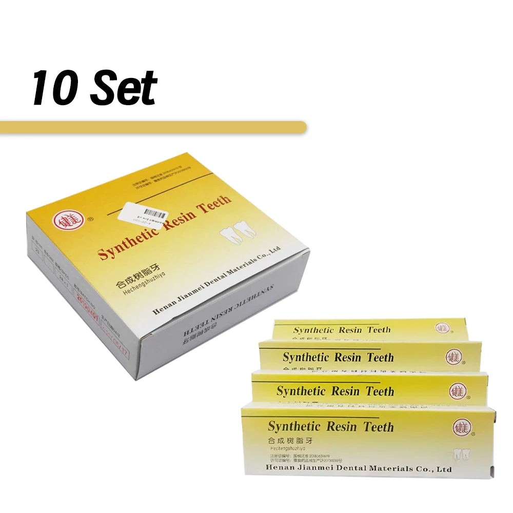 28Pcs/Sets Dental Synthetic Resin Teeth Composite Color High Wear Resistant JIANMEI Resin Teeth Dental Education Model