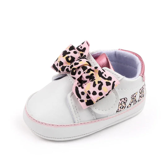 Baby Cute Sneaker Bowknot Soft Cotton Sole Beatiful Baby Shoes 2023 New Arrival Baby Fashion Girl Shoes 0-6-12 Months 11/12/13